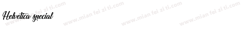 Helvetica special字体转换